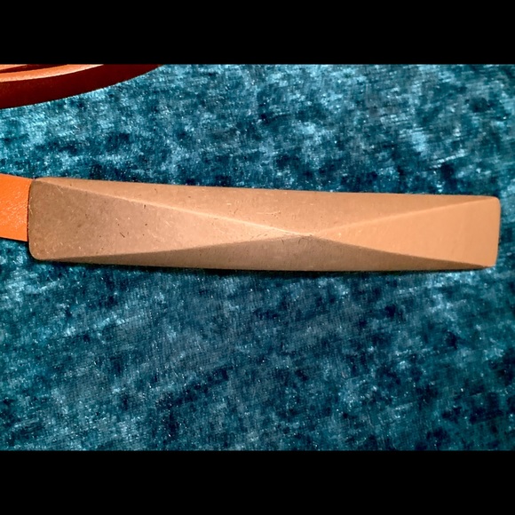 St. John brown skinny leather belt